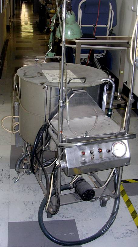 Renal dialysis machine.