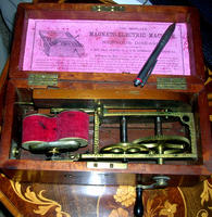 The machine's internals.