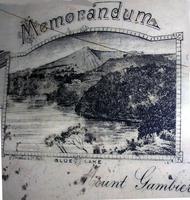 A sketch of the blue lake.