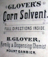 A Mt Gambier chemist lithograph ad.