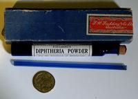 Faulding's Diphtheria box and bottle.
