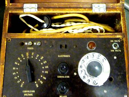 Electroconvulsive therapy machine, Baldock, Hertfordshire, 1954