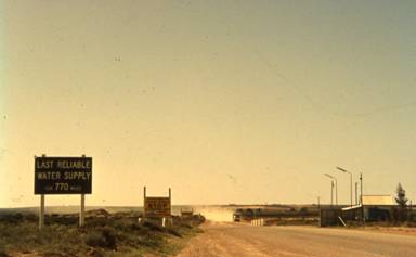 The road across the Nullarbor Plain.