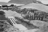 A mass burial site near Pearl Harbor, 8th December, 1941.