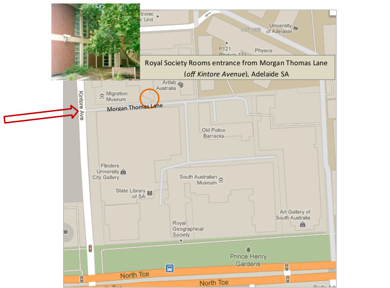 Royal Society of South Australia map.